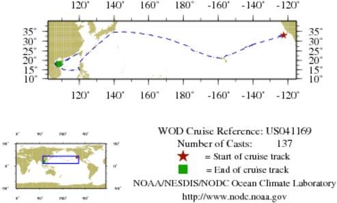 NODC Cruise US-41169 Information