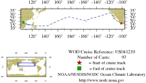 NODC Cruise US-41219 Information