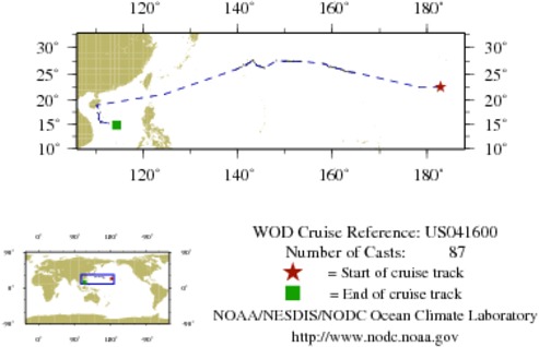 NODC Cruise US-41600 Information