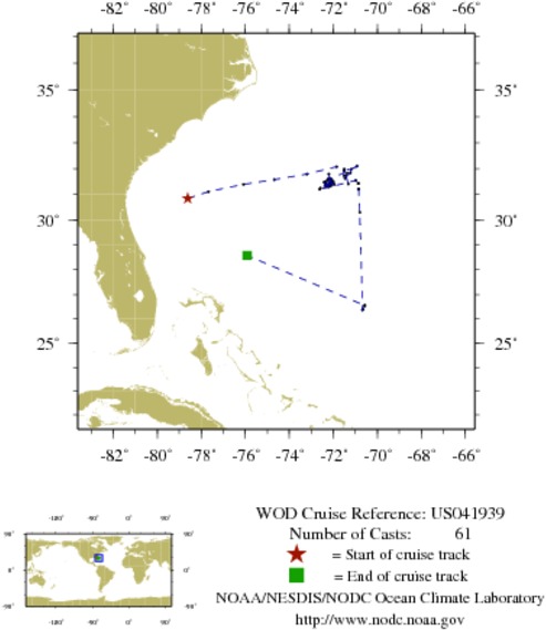 NODC Cruise US-41939 Information