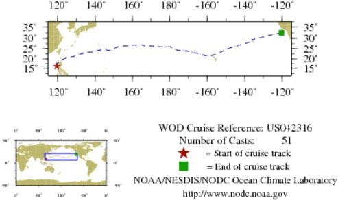 NODC Cruise US-42316 Information