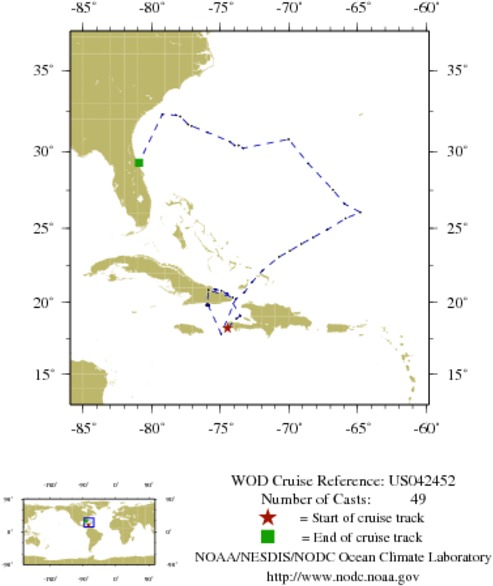 NODC Cruise US-42452 Information