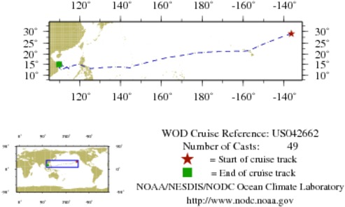 NODC Cruise US-42662 Information