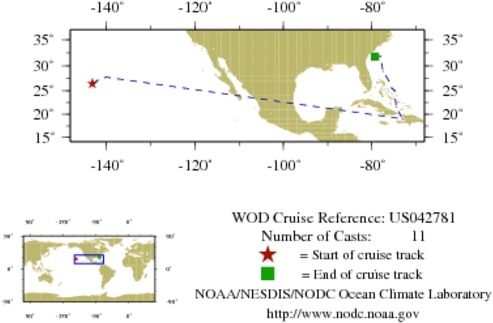 NODC Cruise US-42781 Information