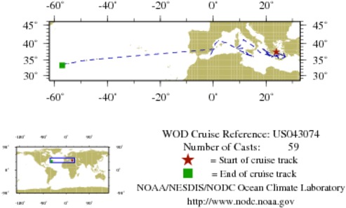 NODC Cruise US-43074 Information
