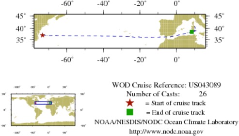 NODC Cruise US-43089 Information