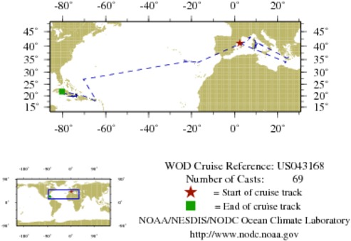 NODC Cruise US-43168 Information