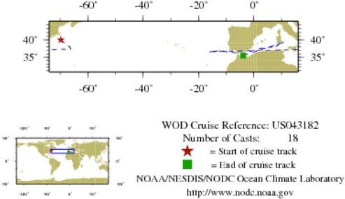 NODC Cruise US-43182 Information
