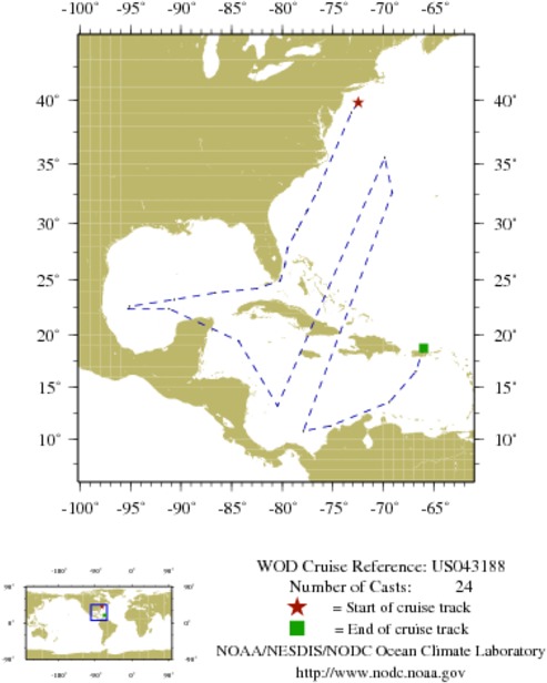 NODC Cruise US-43188 Information