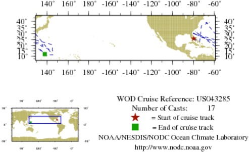 NODC Cruise US-43285 Information