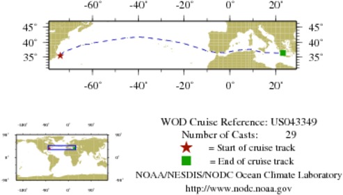 NODC Cruise US-43349 Information