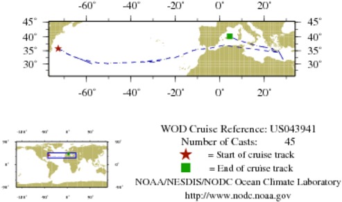 NODC Cruise US-43941 Information