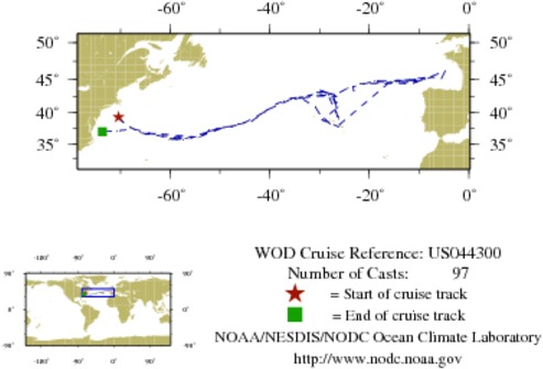 NODC Cruise US-44300 Information