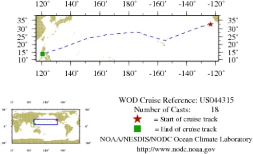 NODC Cruise US-44315 Information