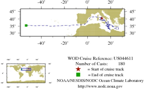 NODC Cruise US-44611 Information