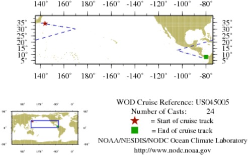 NODC Cruise US-45005 Information