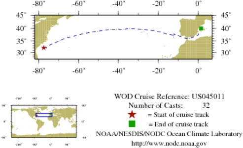 NODC Cruise US-45011 Information