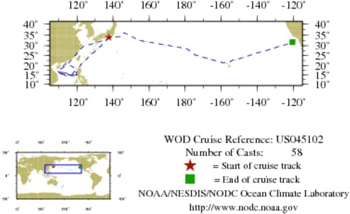 NODC Cruise US-45102 Information