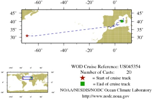 NODC Cruise US-45354 Information