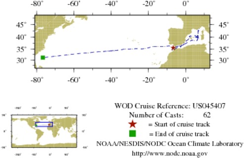 NODC Cruise US-45407 Information
