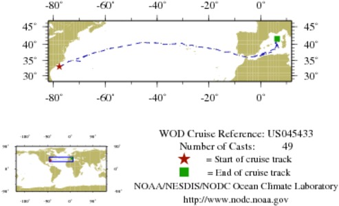 NODC Cruise US-45433 Information