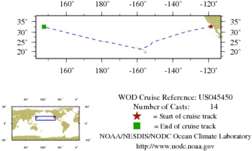NODC Cruise US-45450 Information