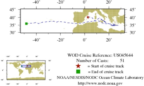 NODC Cruise US-45644 Information