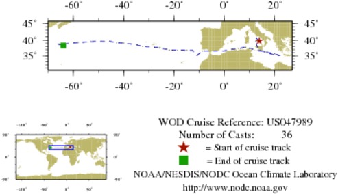 NODC Cruise US-47989 Information