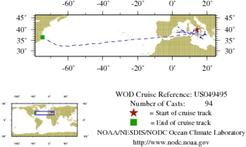 NODC Cruise US-49495 Information