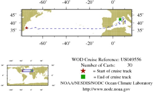 NODC Cruise US-49556 Information