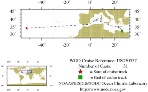 NODC Cruise US-50557 Information