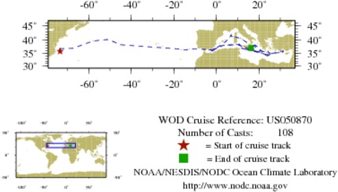 NODC Cruise US-50870 Information
