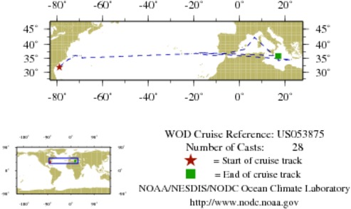 NODC Cruise US-53875 Information