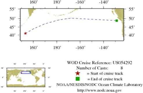 NODC Cruise US-54292 Information