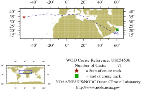 NODC Cruise US-54536 Information