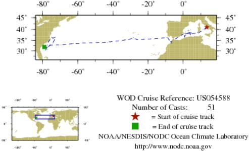NODC Cruise US-54588 Information