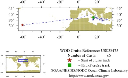 NODC Cruise US-58475 Information
