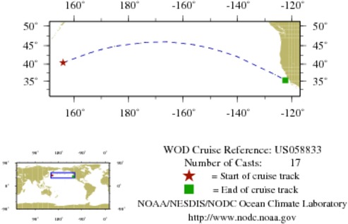 NODC Cruise US-58833 Information