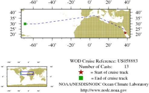NODC Cruise US-58883 Information