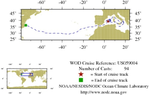 NODC Cruise US-59004 Information