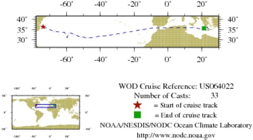 NODC Cruise US-64022 Information
