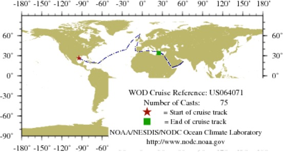 NODC Cruise US-64071 Information