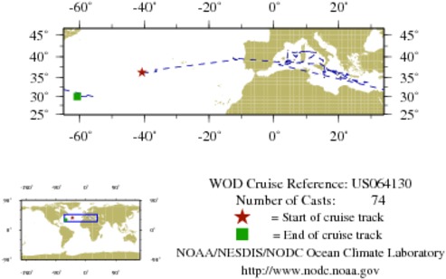 NODC Cruise US-64130 Information