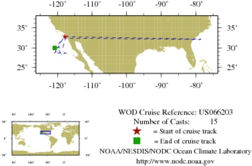 NODC Cruise US-66203 Information