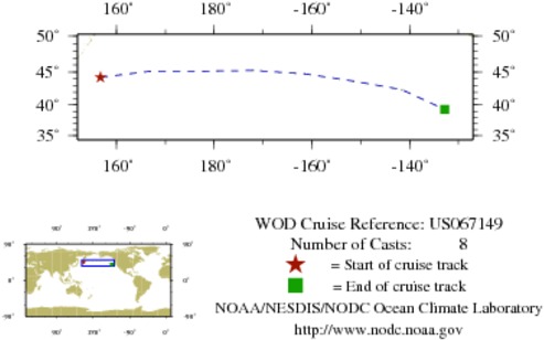 NODC Cruise US-67149 Information
