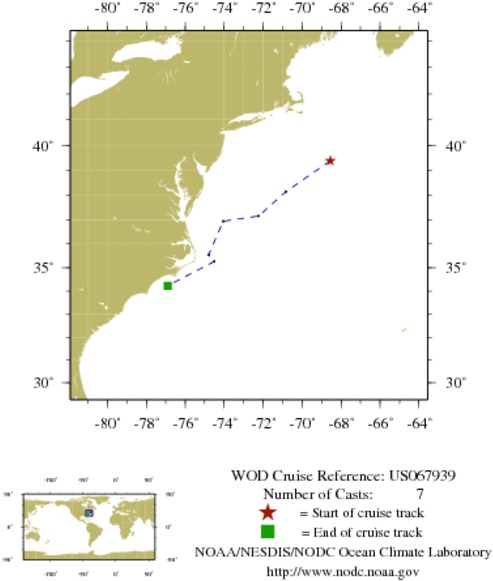 NODC Cruise US-67939 Information