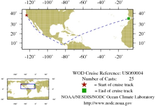 NODC Cruise US-69004 Information