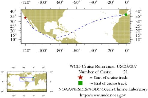 NODC Cruise US-69007 Information