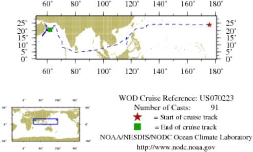 NODC Cruise US-70223 Information