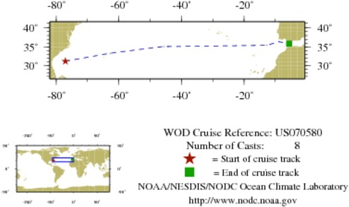 NODC Cruise US-70580 Information